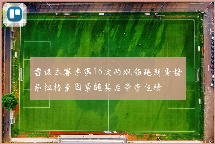 雷诺本赛季第16次两双领跑新秀榜弗拉格奎因紧随其后争夺佳绩